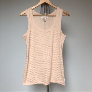 F21 gold embossed peach tank